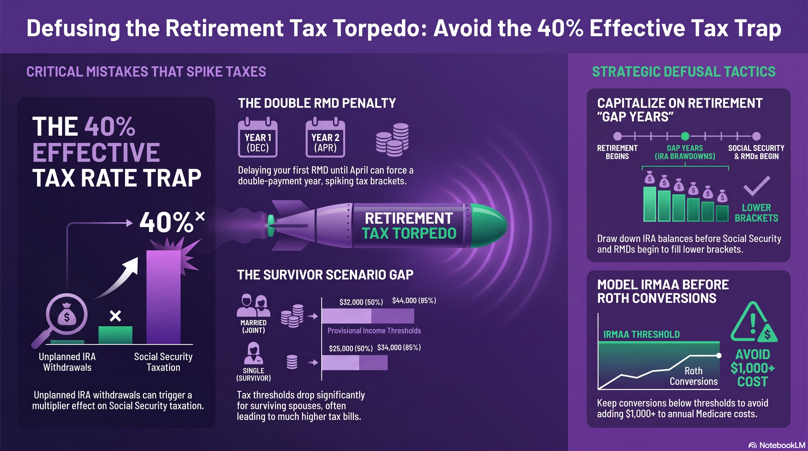 Defusing the Tax Torpedo — critical mistakes and strategies